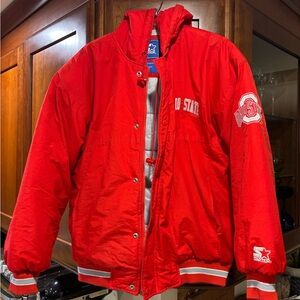 Starter Red Jacket with White Lining